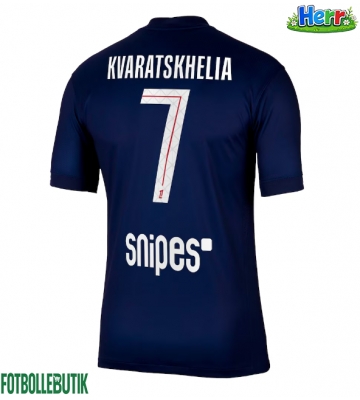 Paris Saint-Germain Khvicha Kvaratskhelia #7 Hemmatröja 2025-26 Kortärmad